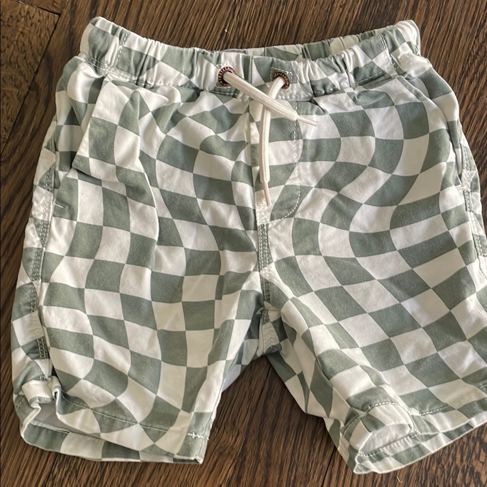 Checkered Green and Boys Men's Shorts